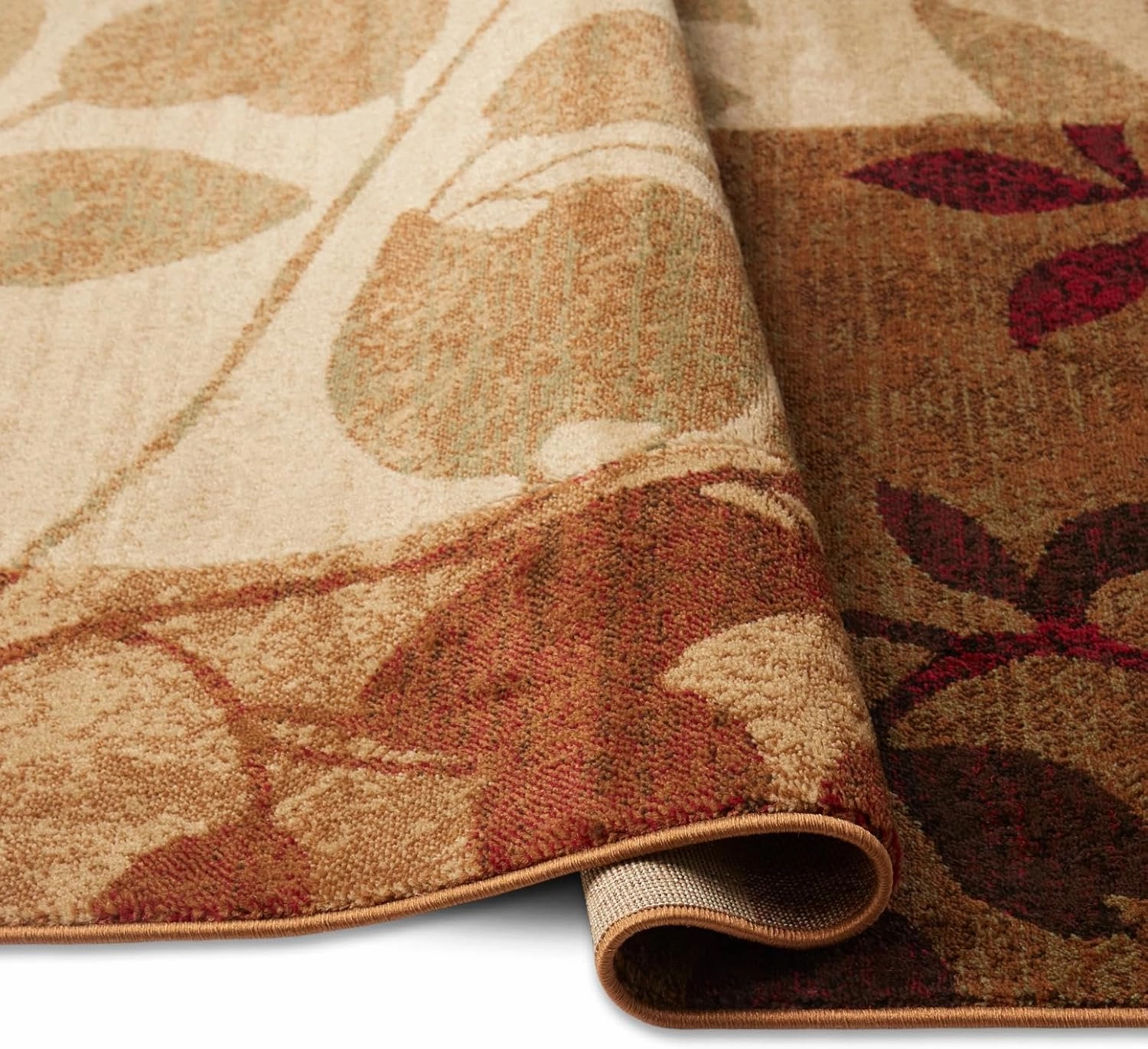 Home Dynamix Amelia Modern Area Rug | 26" x 6' Runner | Beige/Green/Red
