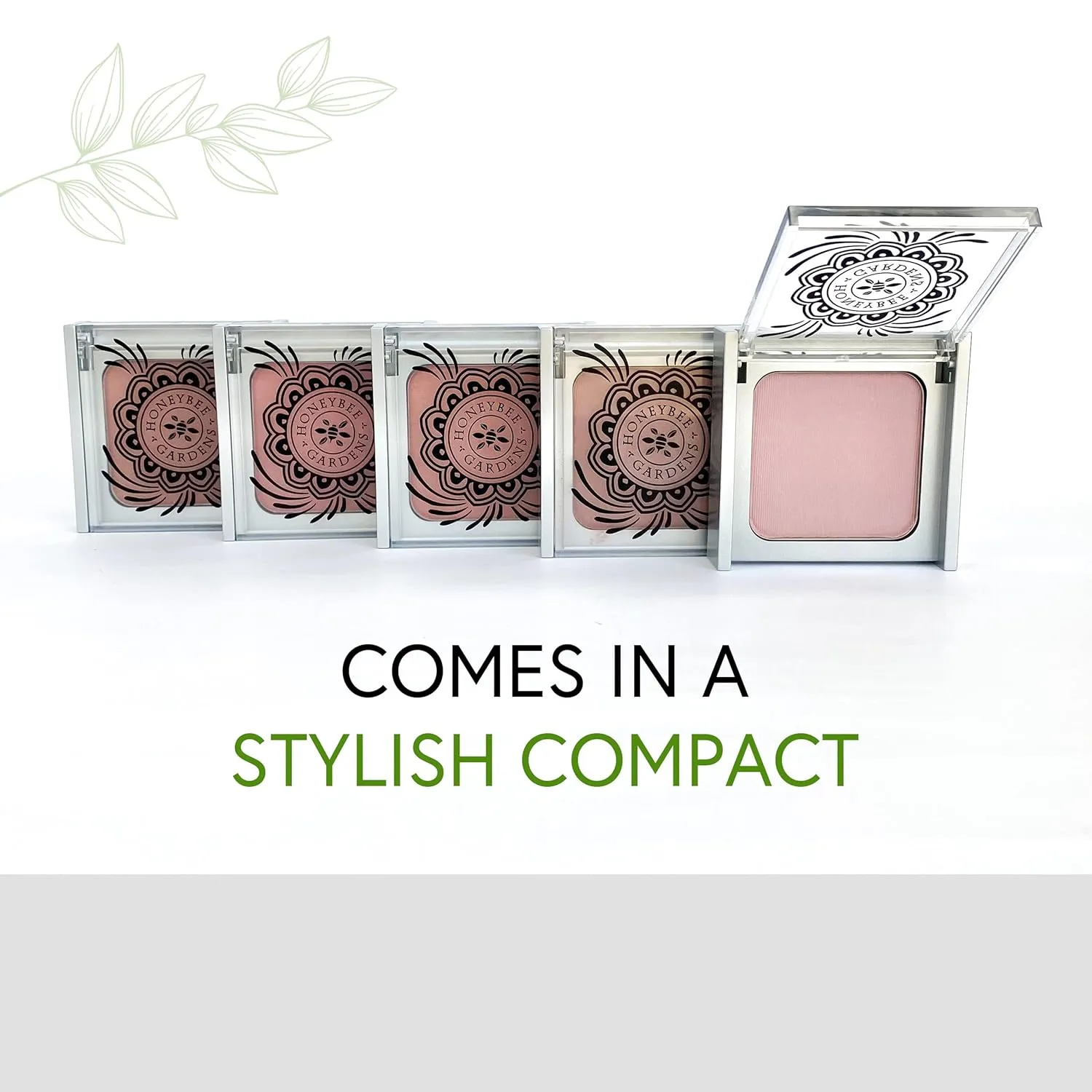 Honeybee Gardens Complexion Perfecting Blush in Rendezvous, Soft Neutral Rose, Pigmented, Vegan & Gluten-Free, 8.5g