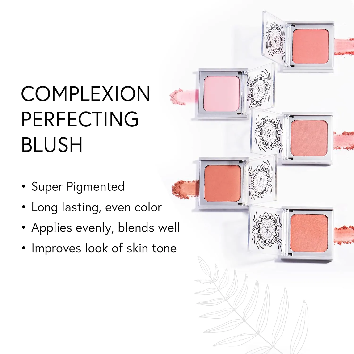 Honeybee Gardens Complexion Perfecting Blush in Rendezvous, Soft Neutral Rose, Pigmented, Vegan & Gluten-Free, 8.5g