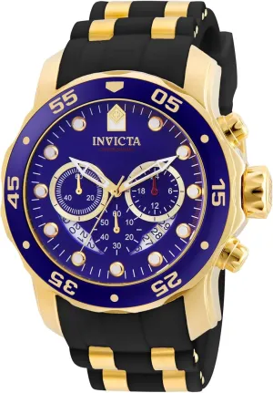 Invicta Men's 6983 Pro Diver Collection Chronograph Blue Dial Black Polyurethane Watch