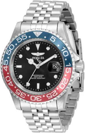 Invicta Men's Pro Diver 40mm Stainless Steel Quartz Watch, Silver (Model: 34102)