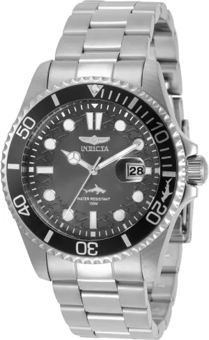 Invicta Men's Pro Diver 43mm Stainless Steel Quartz Watch, Silver (Model: 30806)