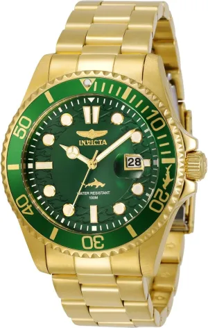 Invicta Mens Pro Diver Quartz Watch, Gold, 30027