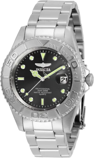 Invicta Mens Pro Diver Quartz Watch, Silver, 29937