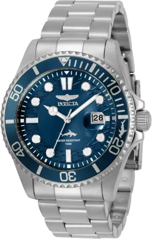 Invicta Mens Pro Diver Quartz Watch, Silver, 30019