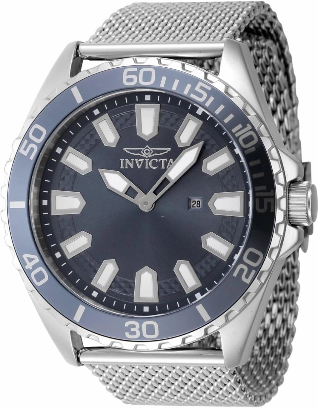 Invicta Men's Pro Diver 46mm Stainless Steel Quartz Watch, Silver (Model: 46901)