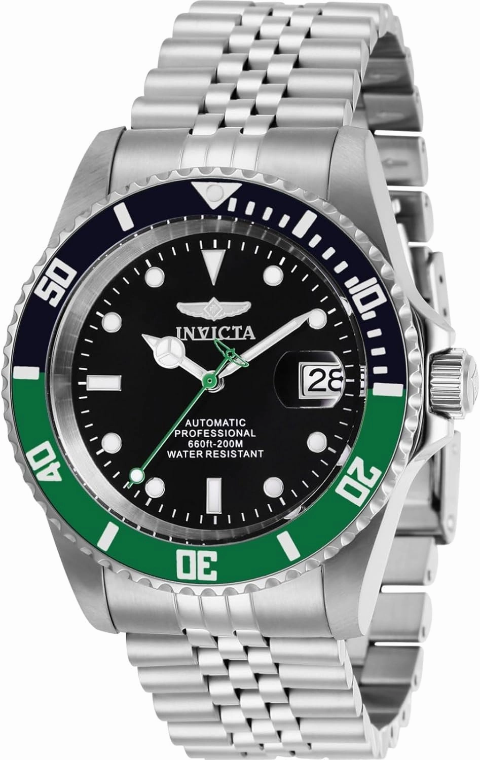 Invicta Men's Pro Diver Automatic Watch with Stainless Steel Band, Silver (Model: 29177)