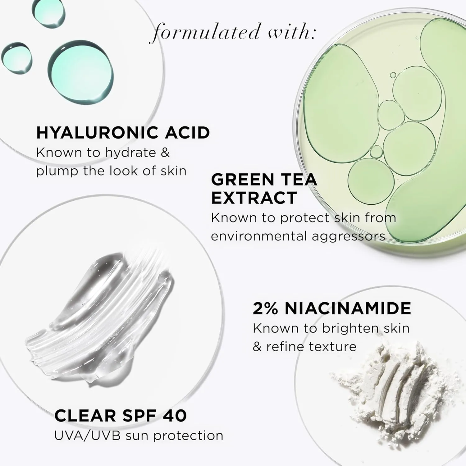 IT Cosmetics CC  Nude Glow Lightweight Foundation   Glow Serum with SPF 40 - With Niacinamide, Hyaluronic Acid & Green Tea Extract - 1.08 fl oz