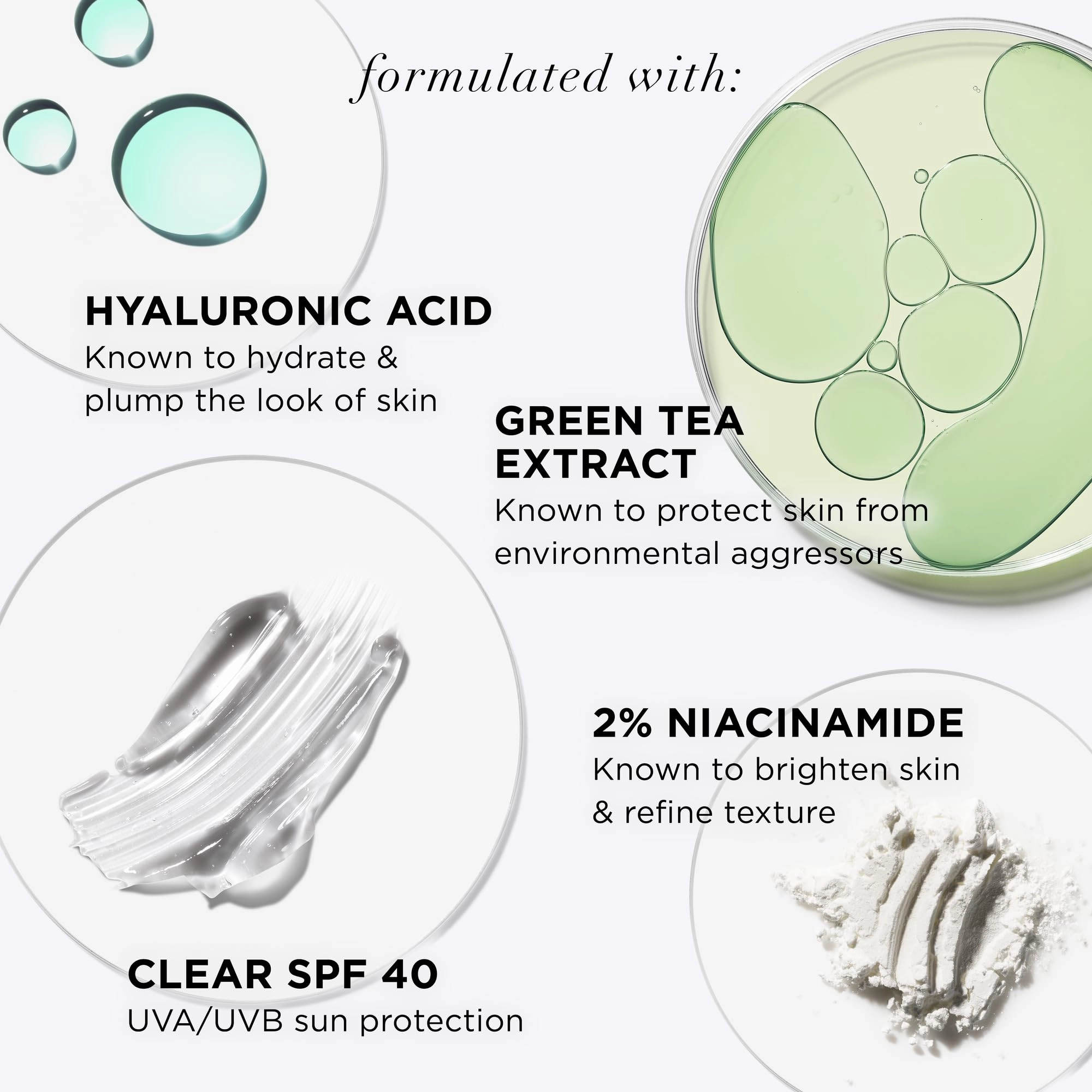 IT Cosmetics CC  Nude Glow Lightweight Foundation   Glow Serum with SPF 40 - With Niacinamide, Hyaluronic Acid & Green Tea Extract - Rich - 1.08 fl oz