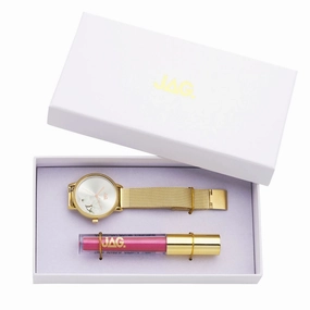 Jag Ladies Gold Floral Mesh Watch Model J2221A