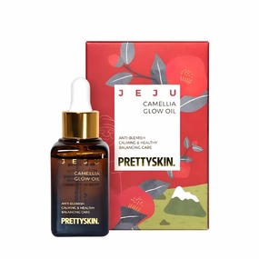 Jeju Camellia Glow Oil for Face 0.84fl.oz.(25ml) Camellia Japonica Seed Oil 15%, Non-Sticky, Anti-Blemish calming & healthy Balancing Care