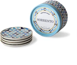 Jonathan Adler Sorrento Coasters, One Size, Blue