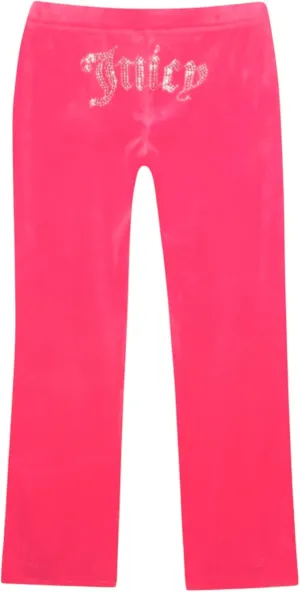 Juicy Couture Women's Plus Size Bling Velour Track Pants (US, Alpha, 2X, Plus, Regular, Pink Party)