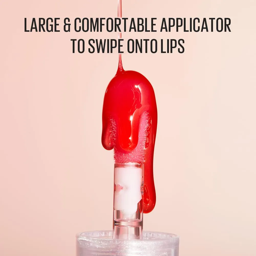 Kaja Juicy Glass Lip Plumping Oil | 01 Rose Hip Spritz | Hydrating, Feel Plumped and Lightweight with Vitamin Tree Fruit Oil, Vegan, Cruelty-Free, Clear Tint Stain Shine Gloss Plumper
