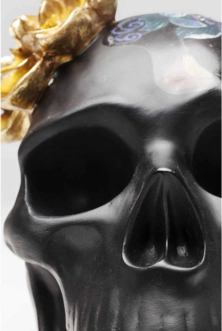 カレ(KARE) Genuine Carre Flower Skull, 8.7 inches (22 cm), Deco Object, Flower Skull, 8.7 inches (22 cm)