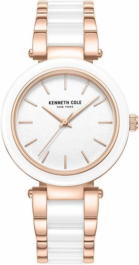 Kenneth Cole New York Ladies' Modern Classic Watch – Ion Plated, Stainless Steel, Minimalist Design, Contemporary Elegance