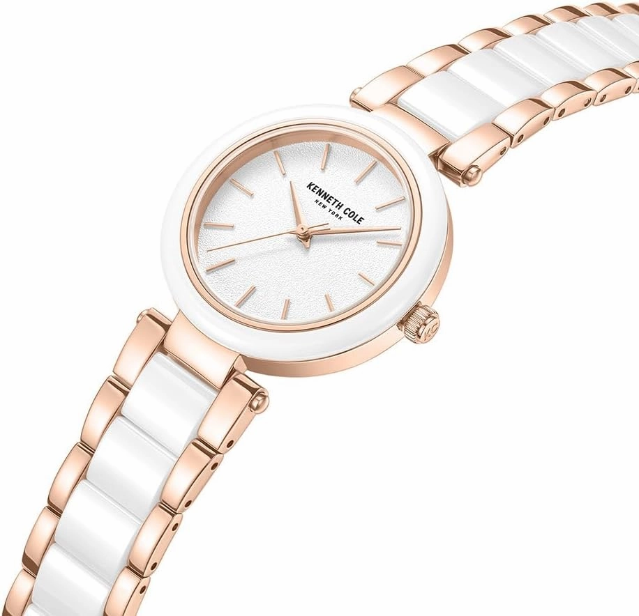Kenneth Cole New York Ladies' Modern Classic Watch – Ion Plated, Stainless Steel, Minimalist Design, Contemporary Elegance