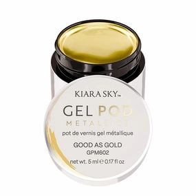KIARA SKY Gel Paint Pod Metallic for Nail Art 0.17 fl oz - Good As Gold