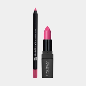 Kiss Me Pink - 2Pcs Lip Kit, Lipstick & Lipliner Kit - Pink
