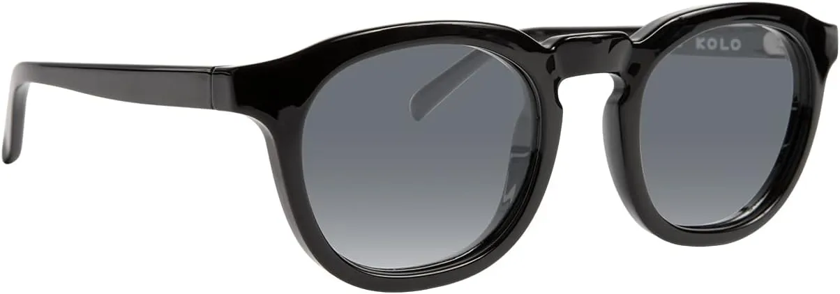 Kolo Webster Premium Italian Sunglasses, Classic Square-Shaped Style, Black