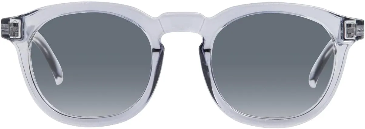 Kolo Webster Premium Italian Sunglasses, Classic Square-Shaped Style, Crystal Grey