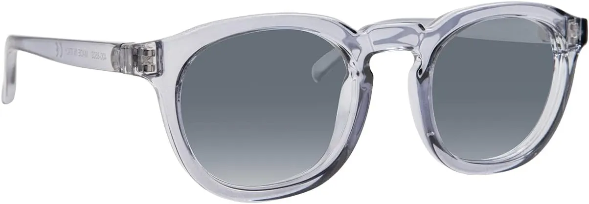 Kolo Webster Premium Italian Sunglasses, Classic Square-Shaped Style, Crystal Grey