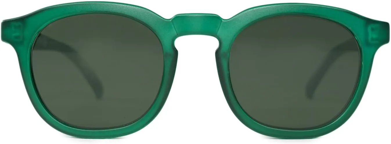 Kolo Webster Premium Italian Sunglasses, Classic Square-Shaped Style, Green