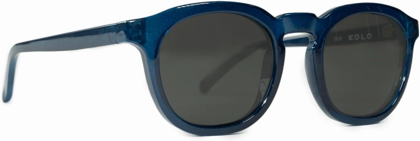 Kolo Webster Premium Italian Sunglasses, Classic Square-Shaped Style, Blue