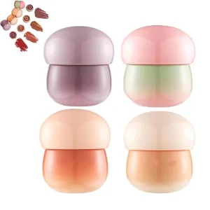 Korean Blurry Pudding Pot Lip,Blurry Pudding Pot Lip,Lip and Cheek Blurry Pudding Pot,Pudding Pot Lip,Jelly Matte Pot Lip,Non-sticky Glossy Tinted Lip Balm,Pudding Lip Balm (4Mix)