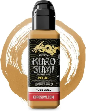 Kuro Sumi Imperial Japanese Tattoo Ink Pigments, Vegan Professional Tattooing Inks, Robe Gold, 0.75 oz