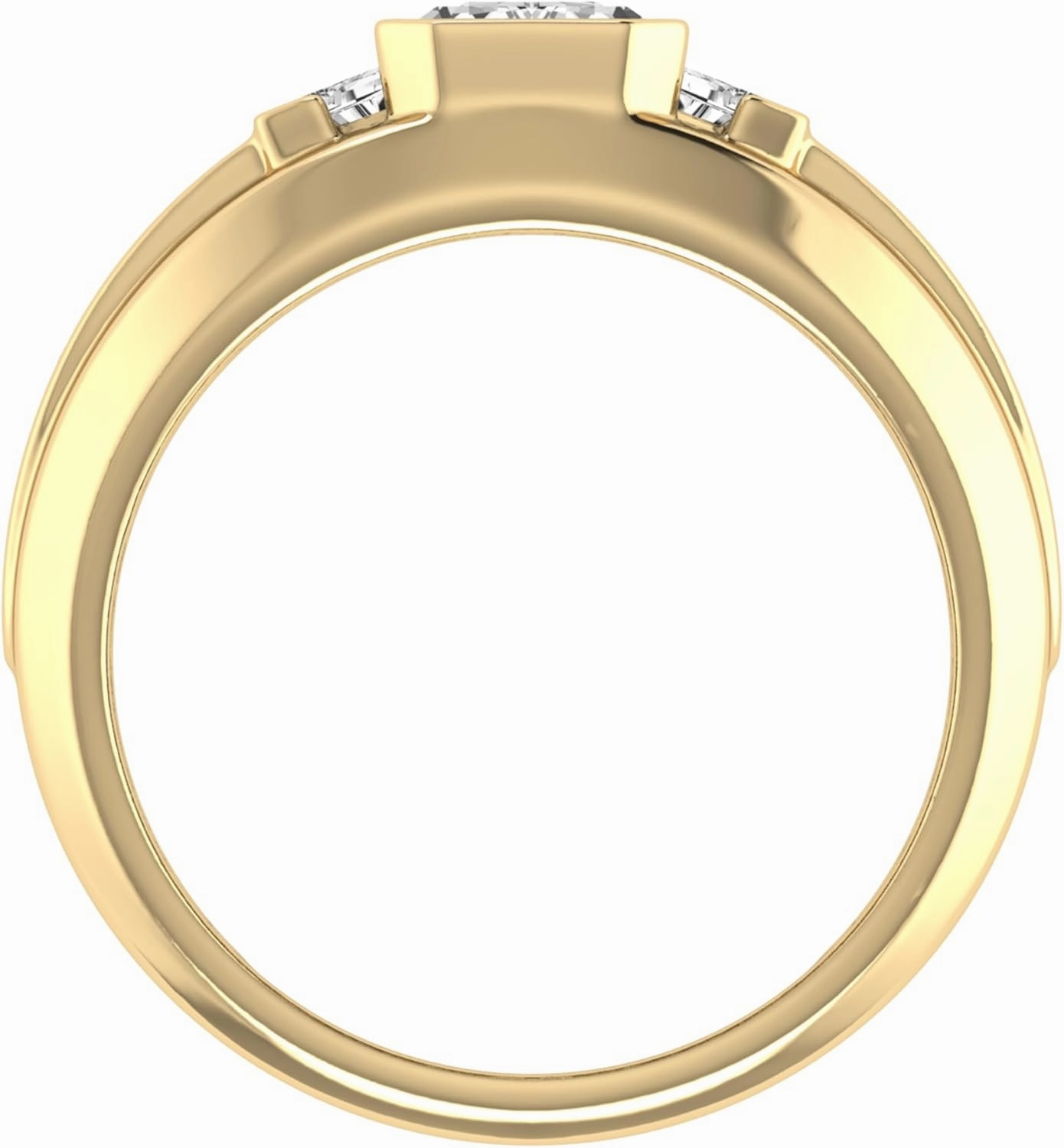 Lab Grown 3.30 CTTW Diamond Men’s Ring – Crafted in 10K/14K Solid Gold | Ethical Luxury Jewelry | Men's Wedding Band/Ring