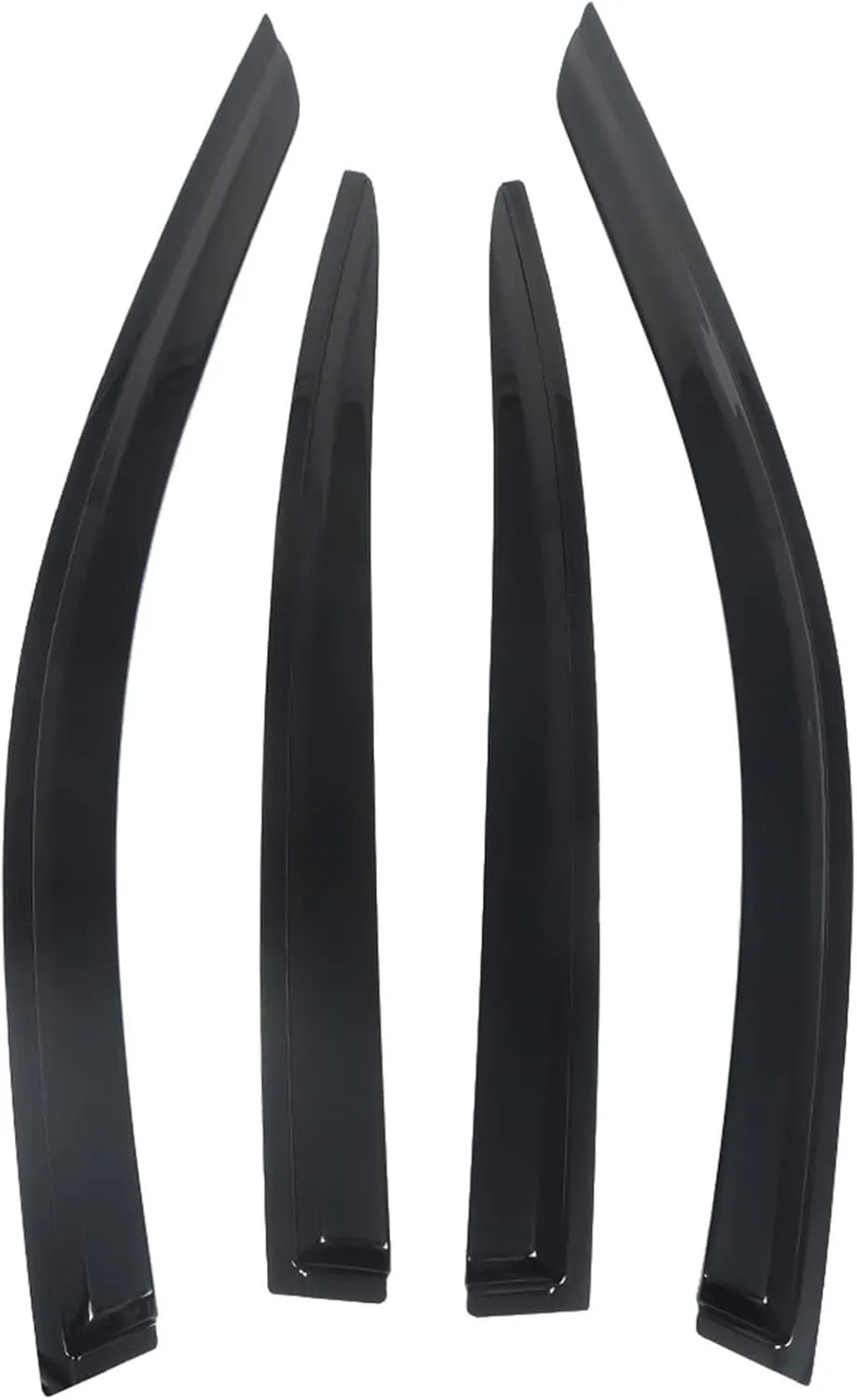 LABLT Replacement for 2014-2019 Infiniti Q50 JDM Wavy Mugen Style 4 Pcs Tinted Window Visor Guard Vent