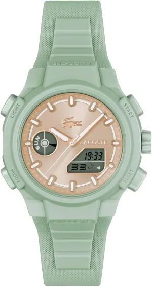 Lacoste LC33 Women's Analog Digital Watch, Silicone Strap, Contemporary, Sporty - Premium Fashion Timepiece - Gift for Her, 40mm