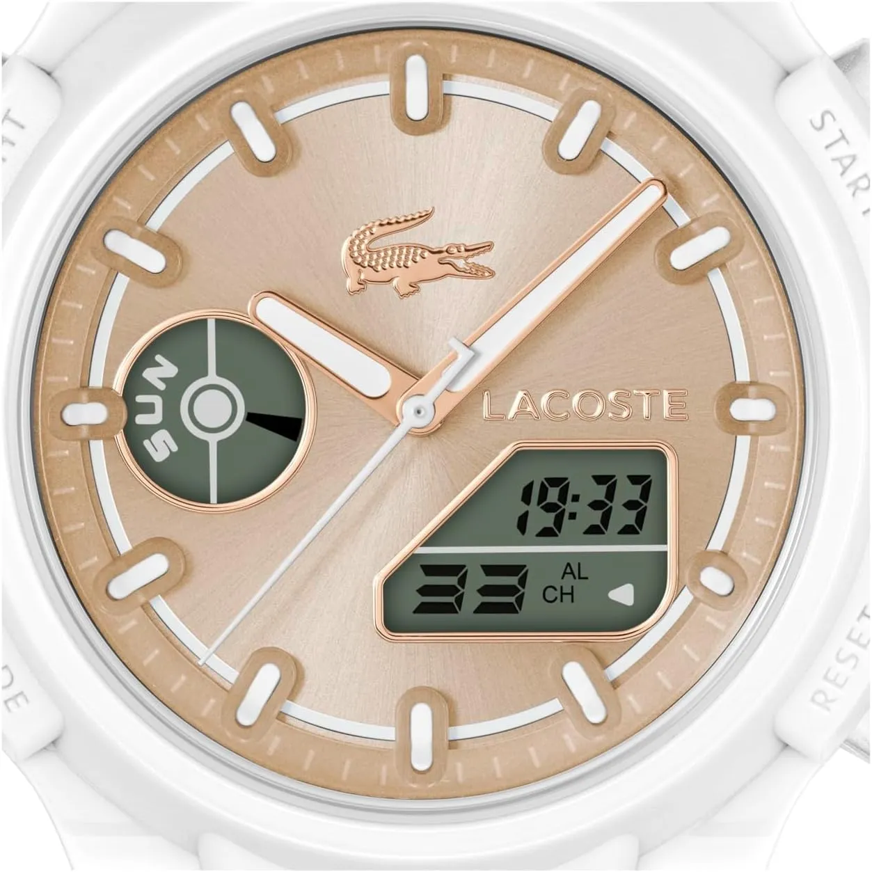 Lacoste LC33 Women's Analog Digital Watch, Silicone Strap, Contemporary, Sporty - Premium Fashion Timepiece - Gift for Her, 40mm