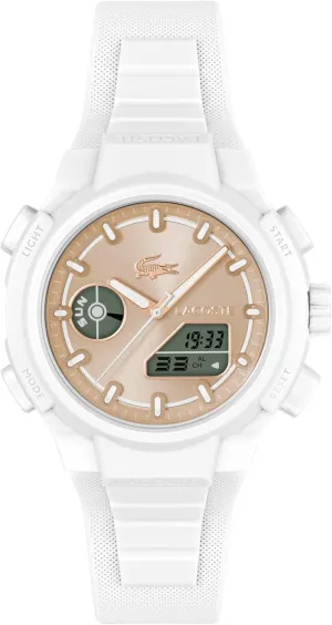 Lacoste LC33 Women's Analog Digital Watch, Silicone Strap, Contemporary, Sporty - Premium Fashion Timepiece - Gift for Her, 40mm