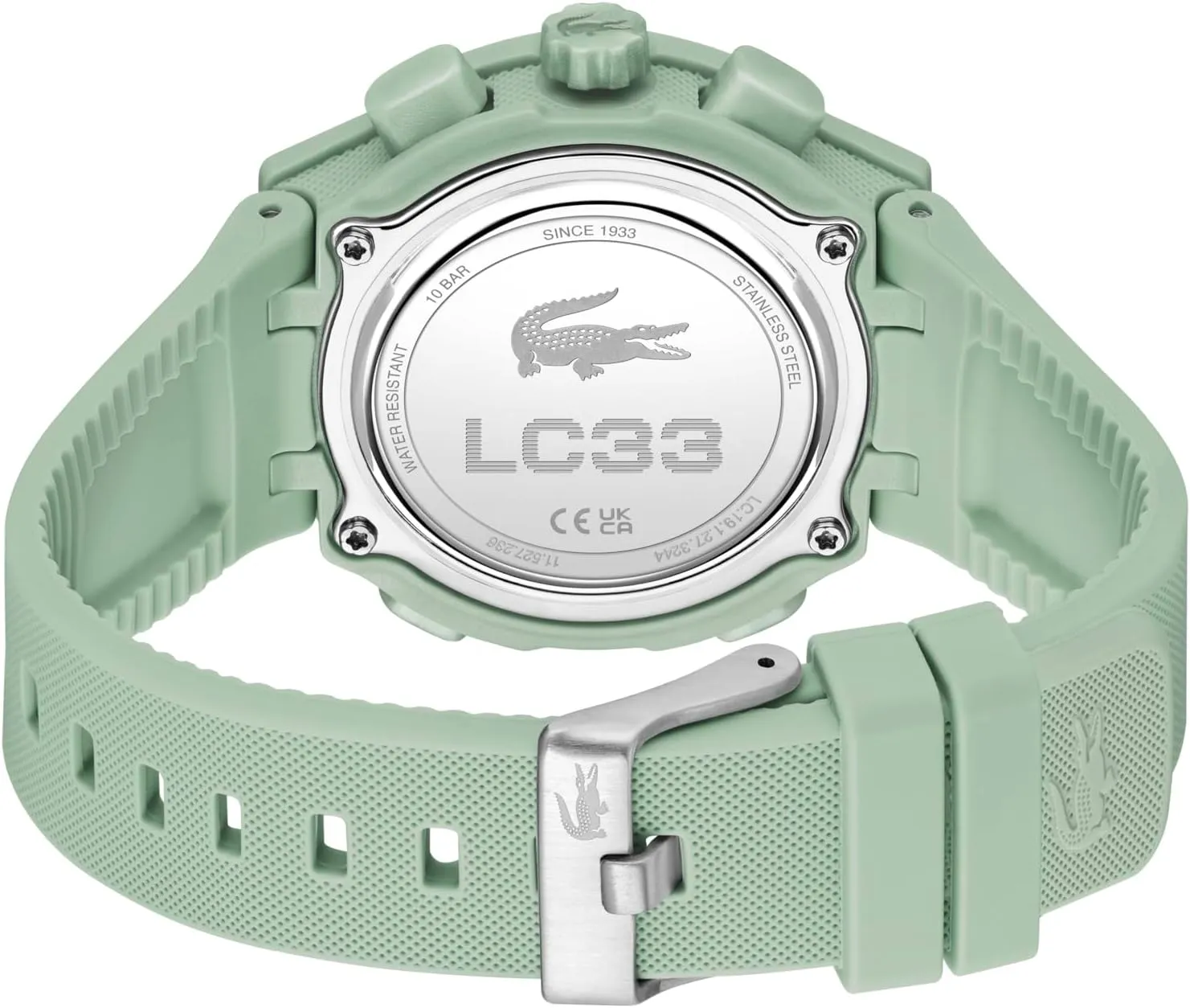 Lacoste LC33 Women's Analog Digital Watch, Silicone Strap, Contemporary, Sporty - Premium Fashion Timepiece - Gift for Her, 40mm