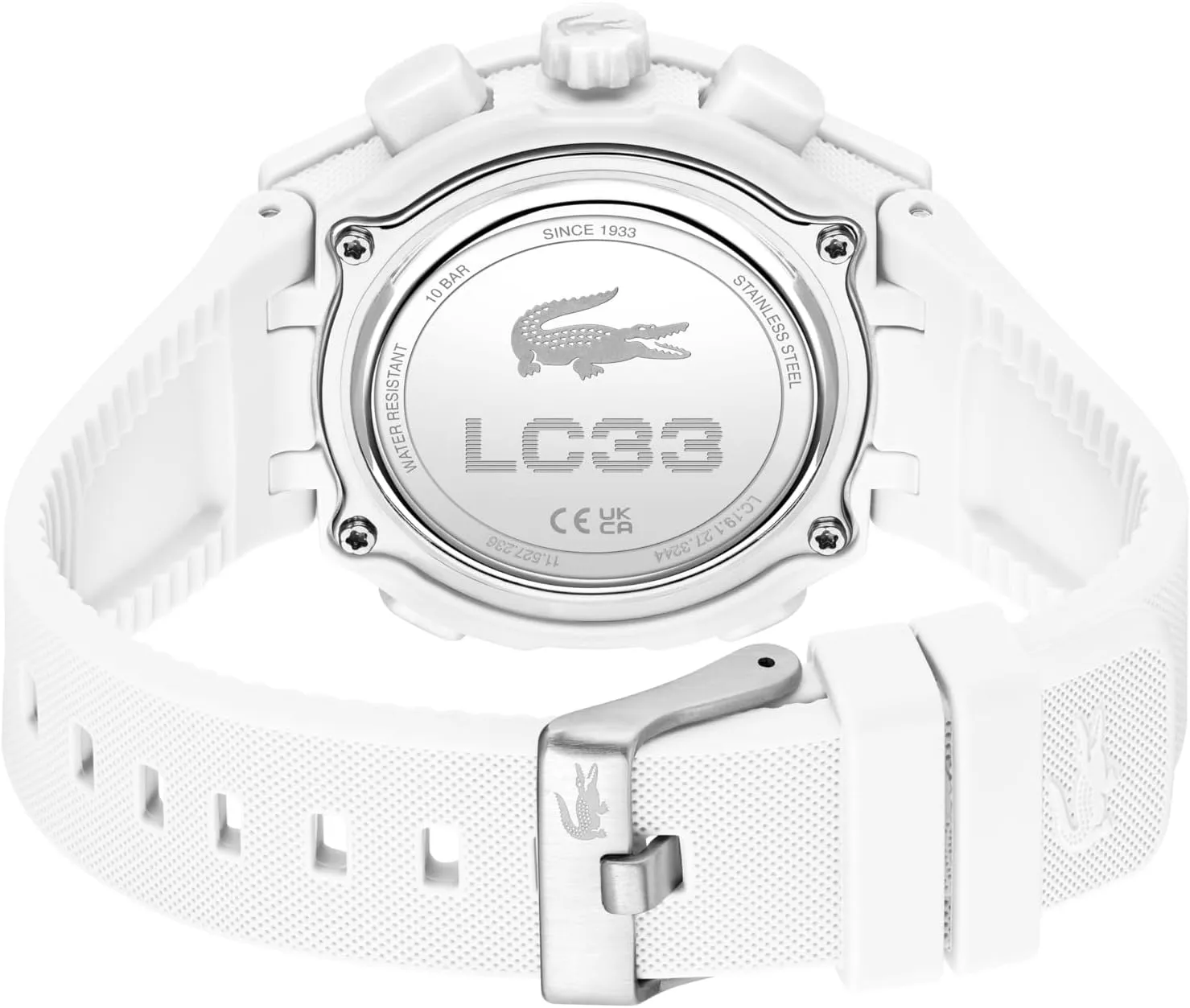 Lacoste LC33 Women's Analog Digital Watch, Silicone Strap, Contemporary, Sporty - Premium Fashion Timepiece - Gift for Her, 40mm