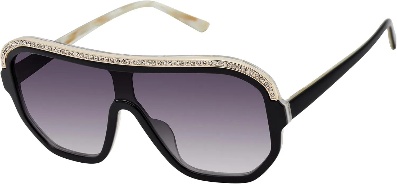 L.A.M.B. Gwen Stefani LA593 Shield Sunglasses for Women, UV400 Protection