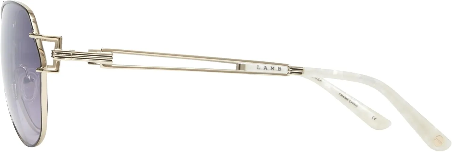 L.A.M.B. LA583 by Gwen Stefani Women's Navigator Sunglasses, 59 mm, UV400 Protection