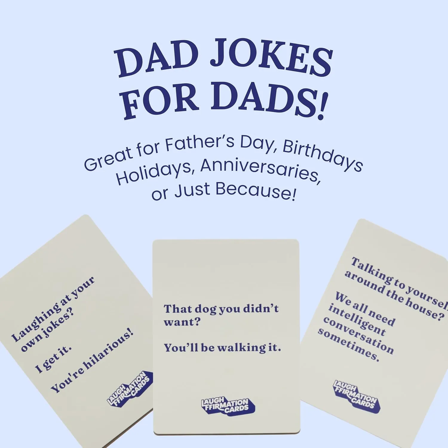 Laughffirmation Affirmation Cards For Adults – Punchy & Hilarious Gift For Dad, Mom, Wife, Husband & Coworker – Funny Gift For All Occasions – Birthdays, Father’s Day, Mother’s Day, Anniversary