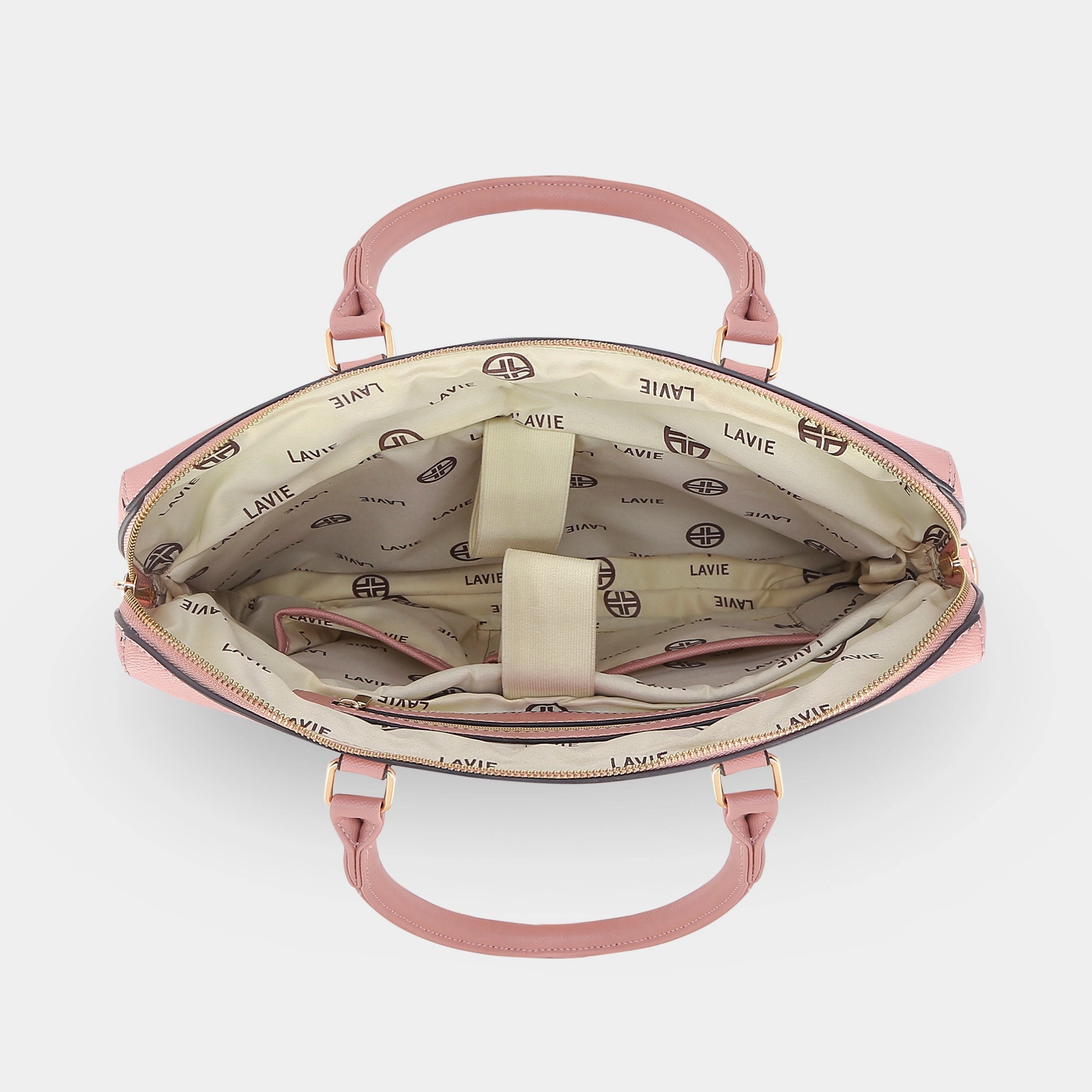 Lavie Luxe Welsy Pink Large Women's Laptop Handbag