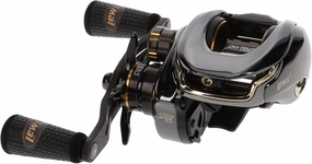 Lew's Team Lew's Elite-Ti Baitcast Fishing Reel, 10 1 Stainless Steel Ball Bearings, 7.5:1 Gear Ratio, Titanium Gray/Gold