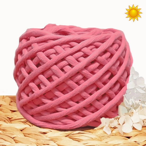 Lil' Luxe Cloud 9 Macrame Cotton - 4mm Pink Power