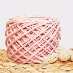 Lil' Luxe Recycled Macrame Cotton - 3mm Cherry Blossom - 40 metres