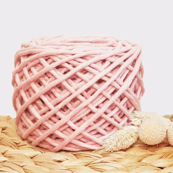 Lil' Luxe Recycled Macrame Cotton - 3mm Cherry Blossom - 40 metres