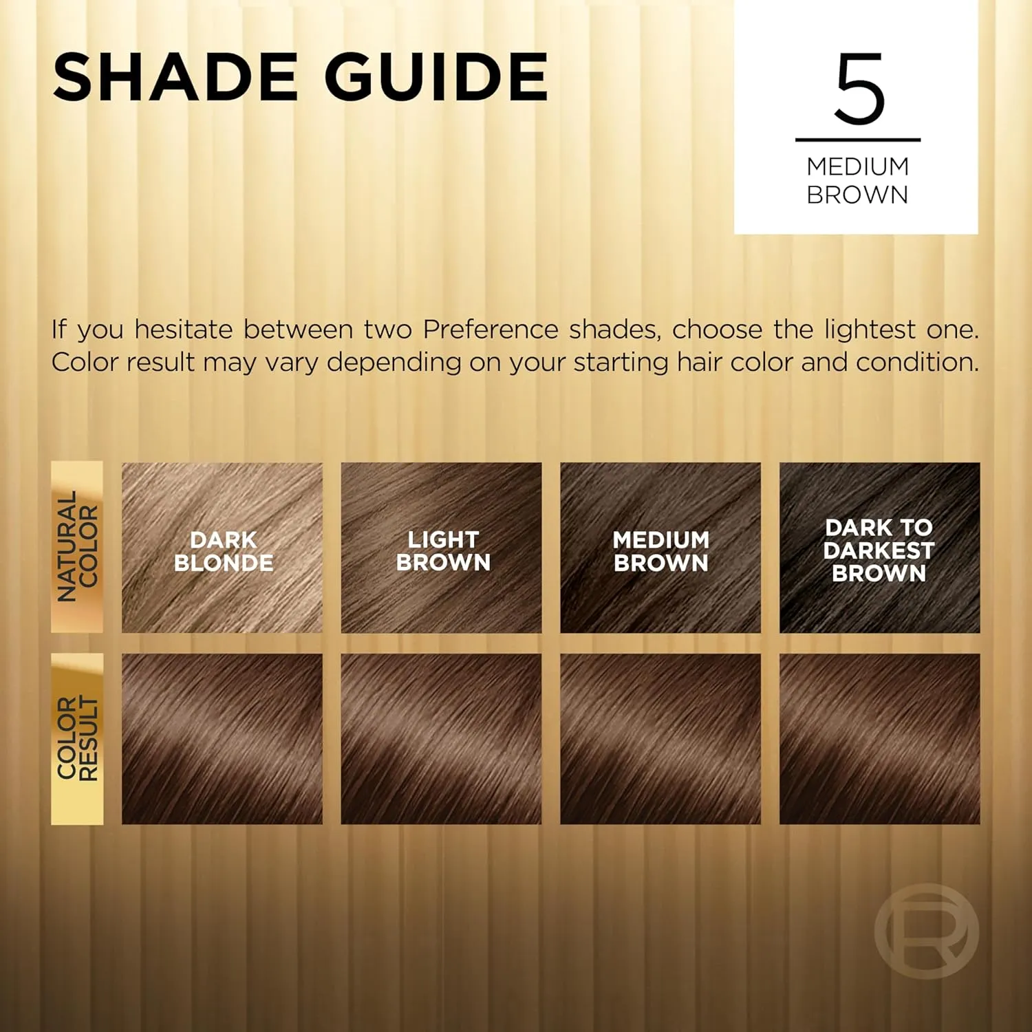 L'Oreal Paris Superior Preference Fade-Defying   Shine Permanent Hair Color, 5 Medium Brown, Pack of 1, Hair Dye