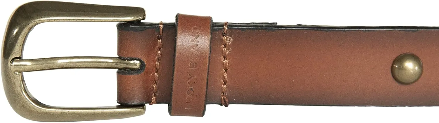 Lucky Brand Women's Leather Bold Fashion Statement Belts