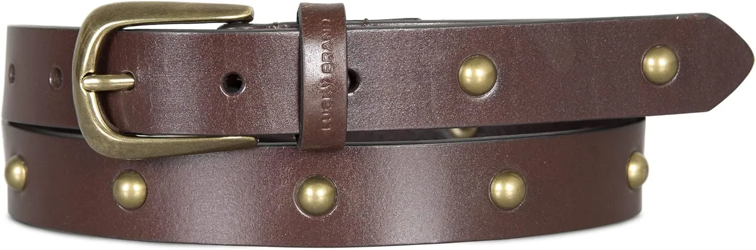 Lucky Brand Women's Leather Bold Fashion Statement Belts