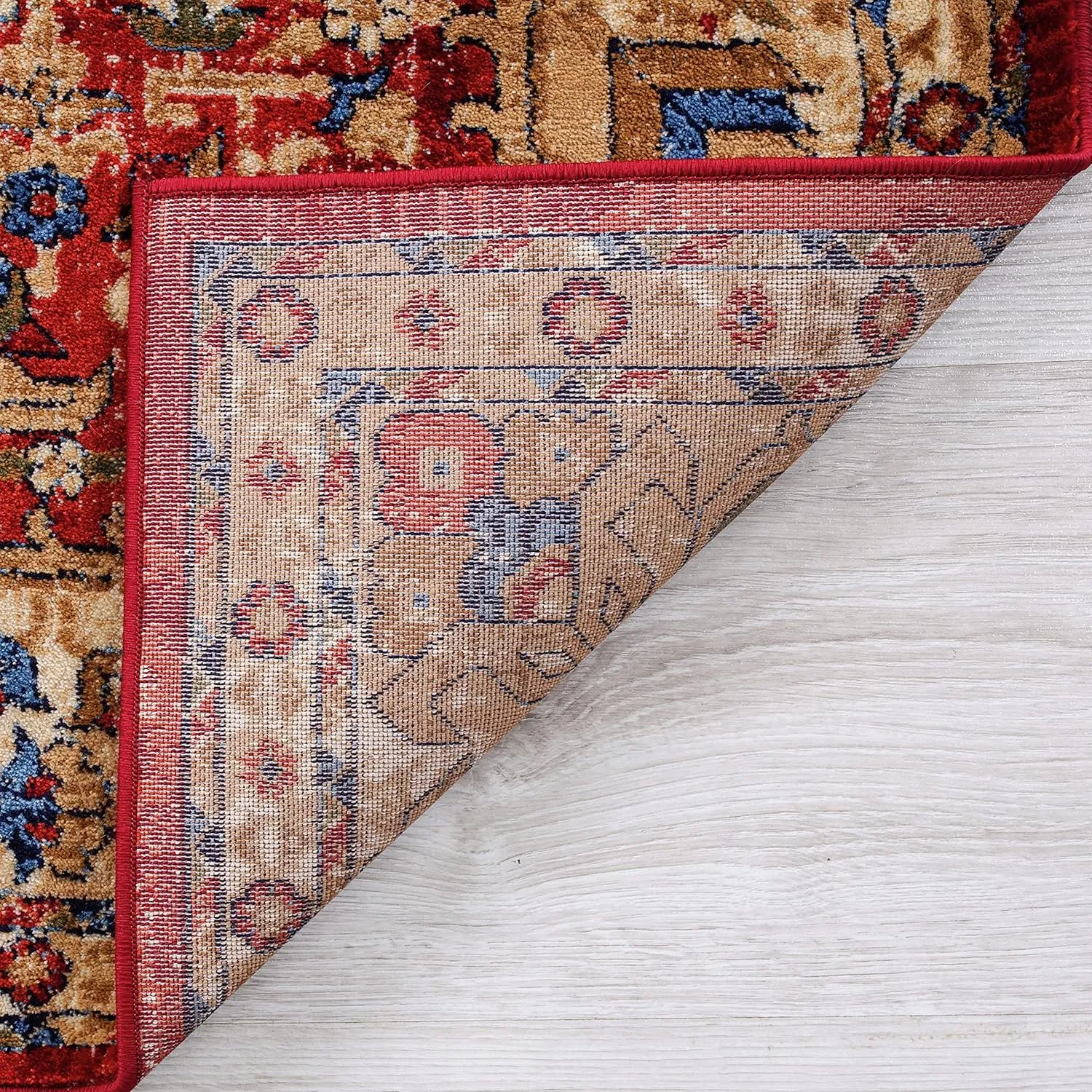 LUXE WEAVERS Geometric Southwestern Area Rug, Red 5x7