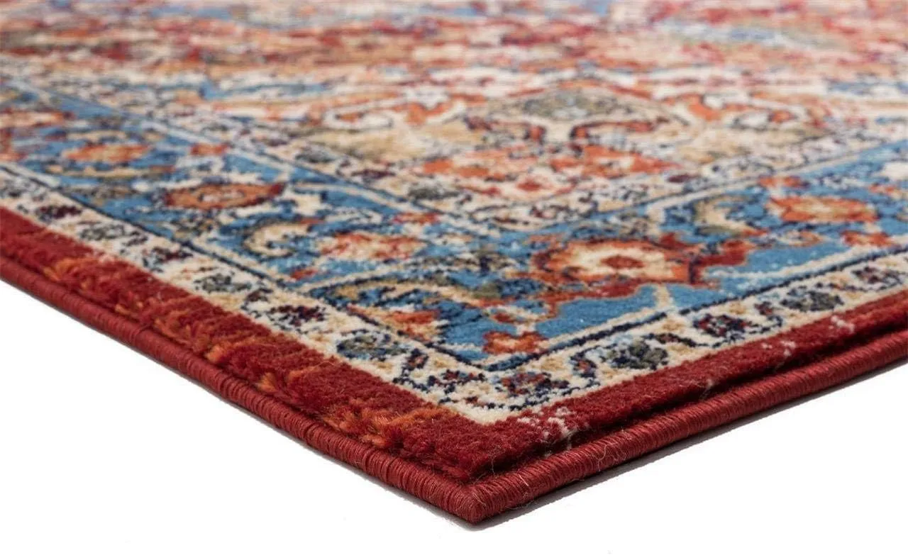 LUXE WEAVERS Howell Collection Oriental Area Rug, Red 5x7